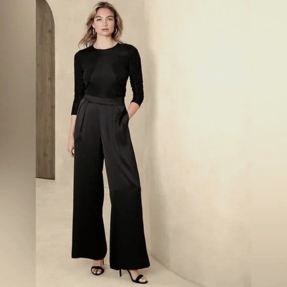 NWT! Banana Republic Wide Leg BOHO Pants Size 12 #721236